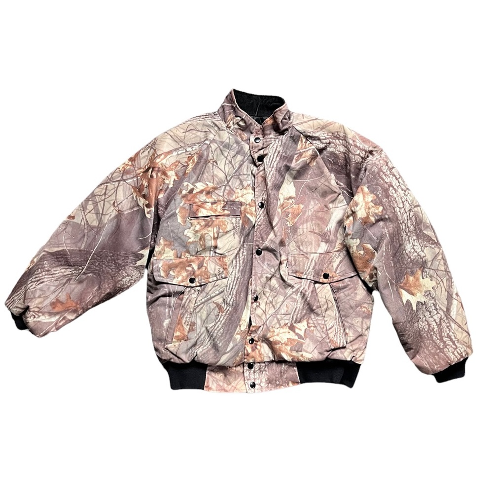 World Famous Sports Coat Camo Hunting Outdoors Winter Cotton Jacket Vintage M